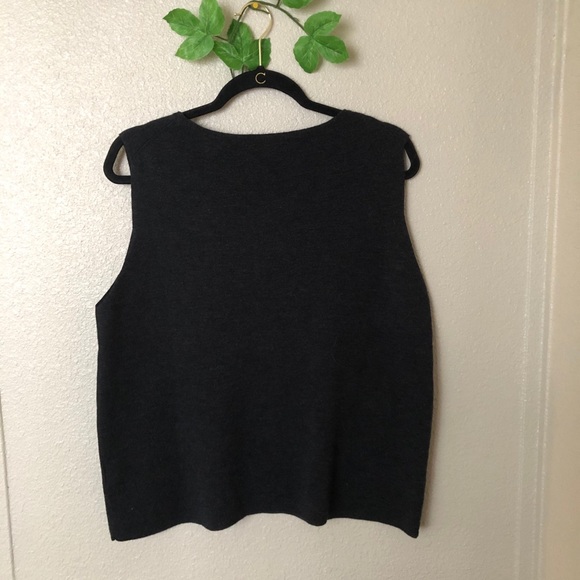 Eileen Fisher Tank Top Charcoal L - Picture 6 of 6